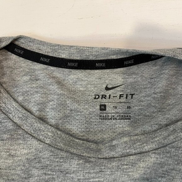Nike Men's Dri-Fit Training Top Grey Black - Size Large - Picture 5 of 5